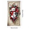 Christmas Door Cover Merry Christmas Background Banner Xmas Fabric Door Banner Photography Hanging Cover Photo Booth Props Decor