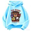 2026 Kids' Fashion Printed Hoodie, Casual Sports FNAF Ghost Doll Themed Sweatshirt, Boys' and Girls' Sweatshirt