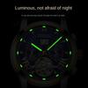 Top Brand Waterproof Multifunctional Men's Automatic Mechanical Watch Hollow Luminous Watch Men's Fine Steel Band Aggressive Men's Watch