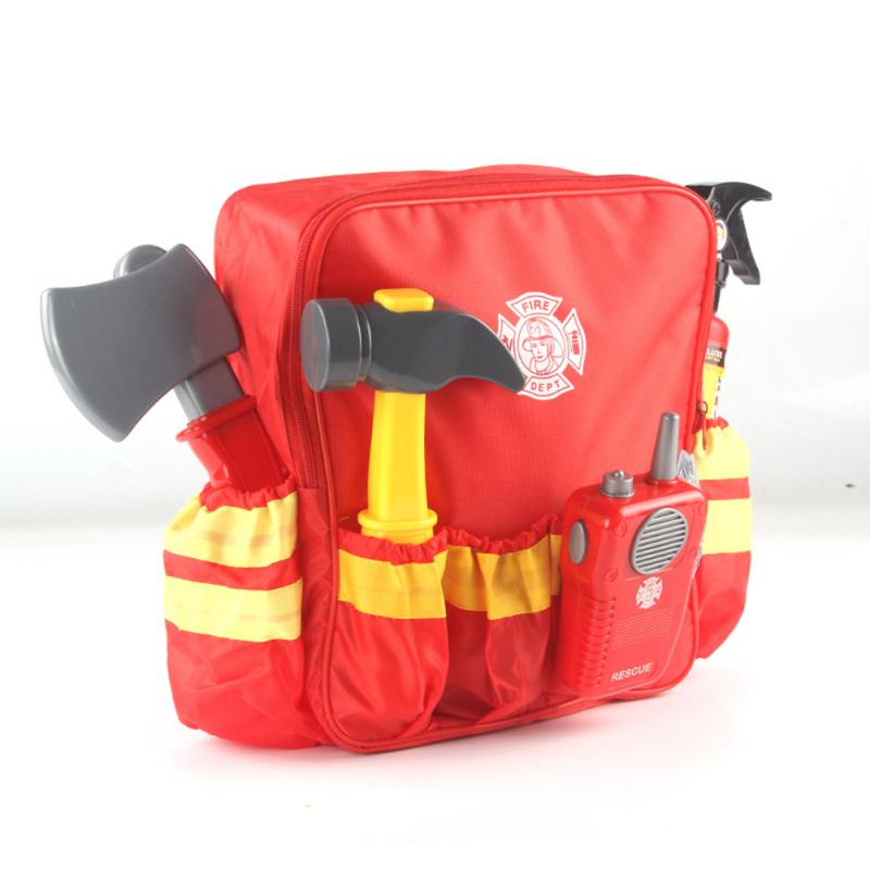 12-piece Fire  Fighting  Tool  Set Children Simulation Firefighter Fire Extinguisher Rescue Tool Set