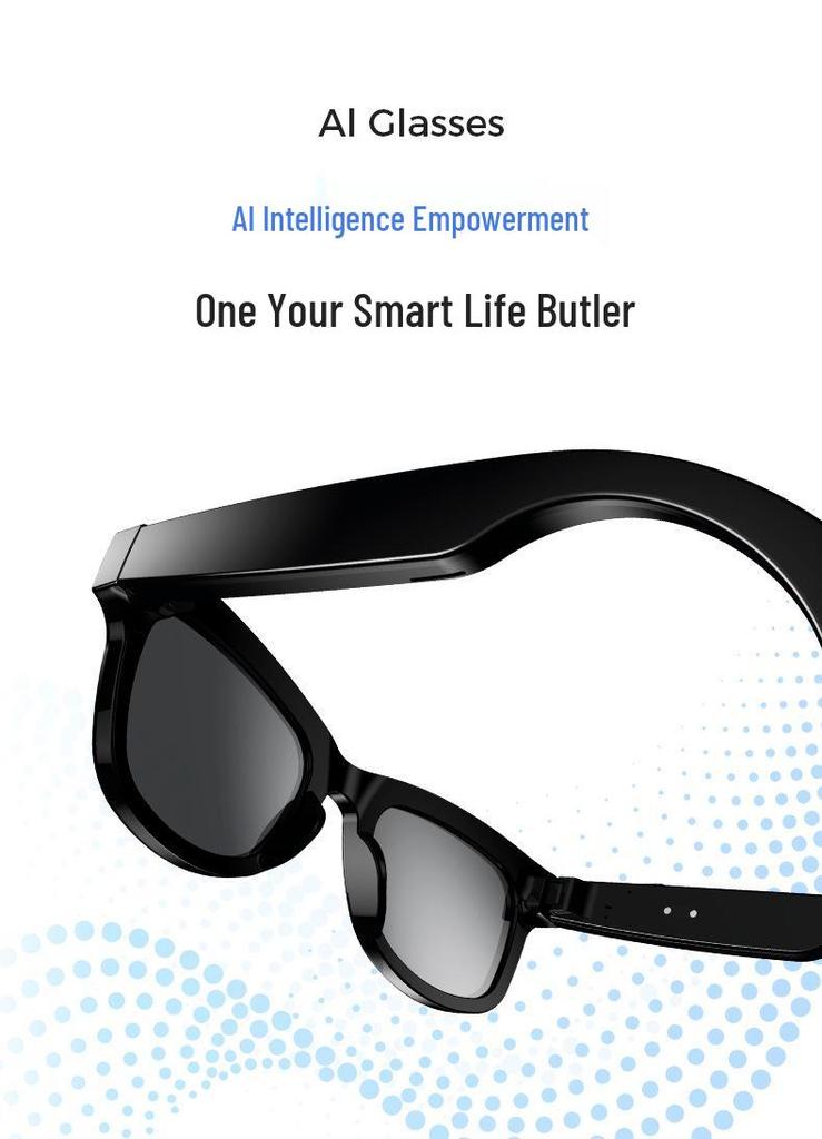 AI Translation HD Camera Smart Glasses: 800W Pixels, WiFi, Anti-shake, Call & Music Enabled
