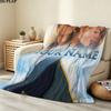 1PC Love Titanic Custom Name Patterned Flannel Blanket Suitable For All Seasons for Home Decor Warmth and Comfort Gifts Holiday Gift