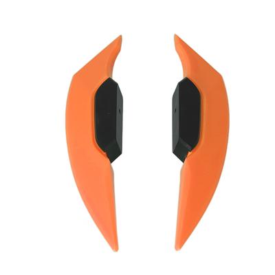 1 Paar Motorrad Seiten-Winglets Aerodynamischer Flügelspoiler Universal für Motorrad ElektrofahrräderOrange
