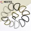 Meetee 20 Stück 15-50mm Metall D-Ring Schnalle Rucksackgurt Verschluss Schuhe Kleidung Verstellschnallen Gurtbandschlaufe Verschlüsse Zubehör
