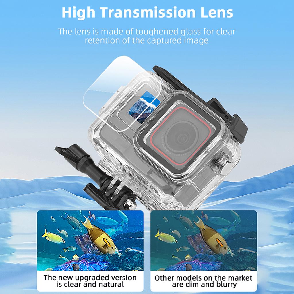 60M Dive Case Waterproof Housing for 360Ace o Camera Under Water Divings Case for Capture and otect Memories
