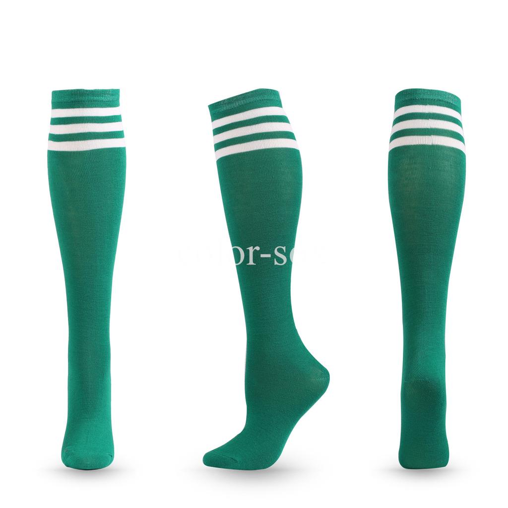 Unisex Compression Socks Football Socks Non-slip Long Tube Knee High Stockings Socks Striped Soccer Socks Running Sports Socks