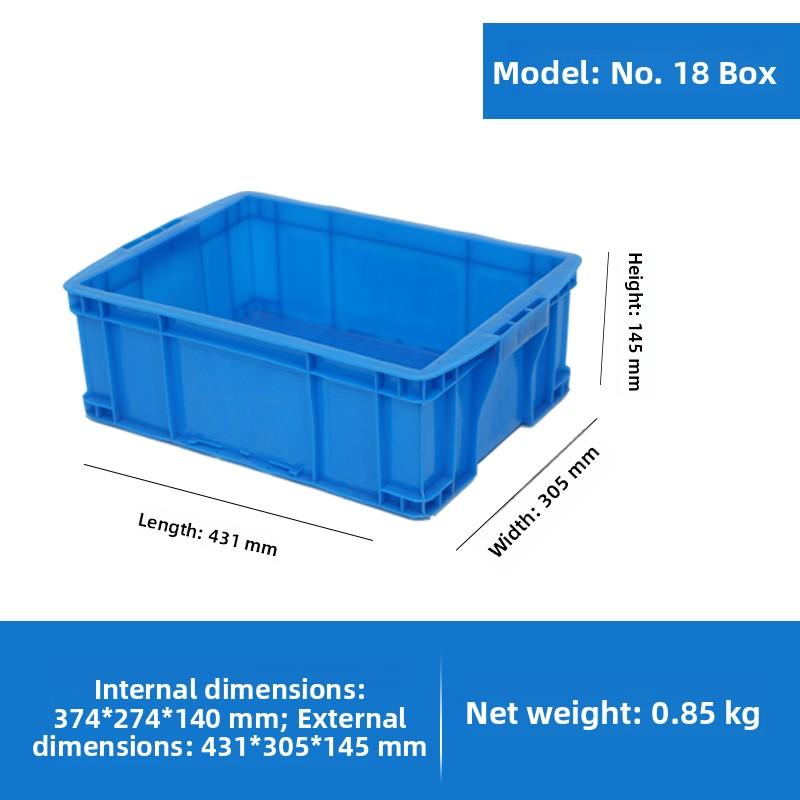 

Thiened Large Plastic Relay Box Basket Storage Organizer Box with Lid for Fi And Turtle Reptiles Handheld Carryall Basket Blue box (without lid)