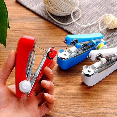 Sewing Machine Needle Set 4 Colors Mini Handheld Sewing Machine Available Portable Handy Sewing Tools DIY Needlework Machine ZYF