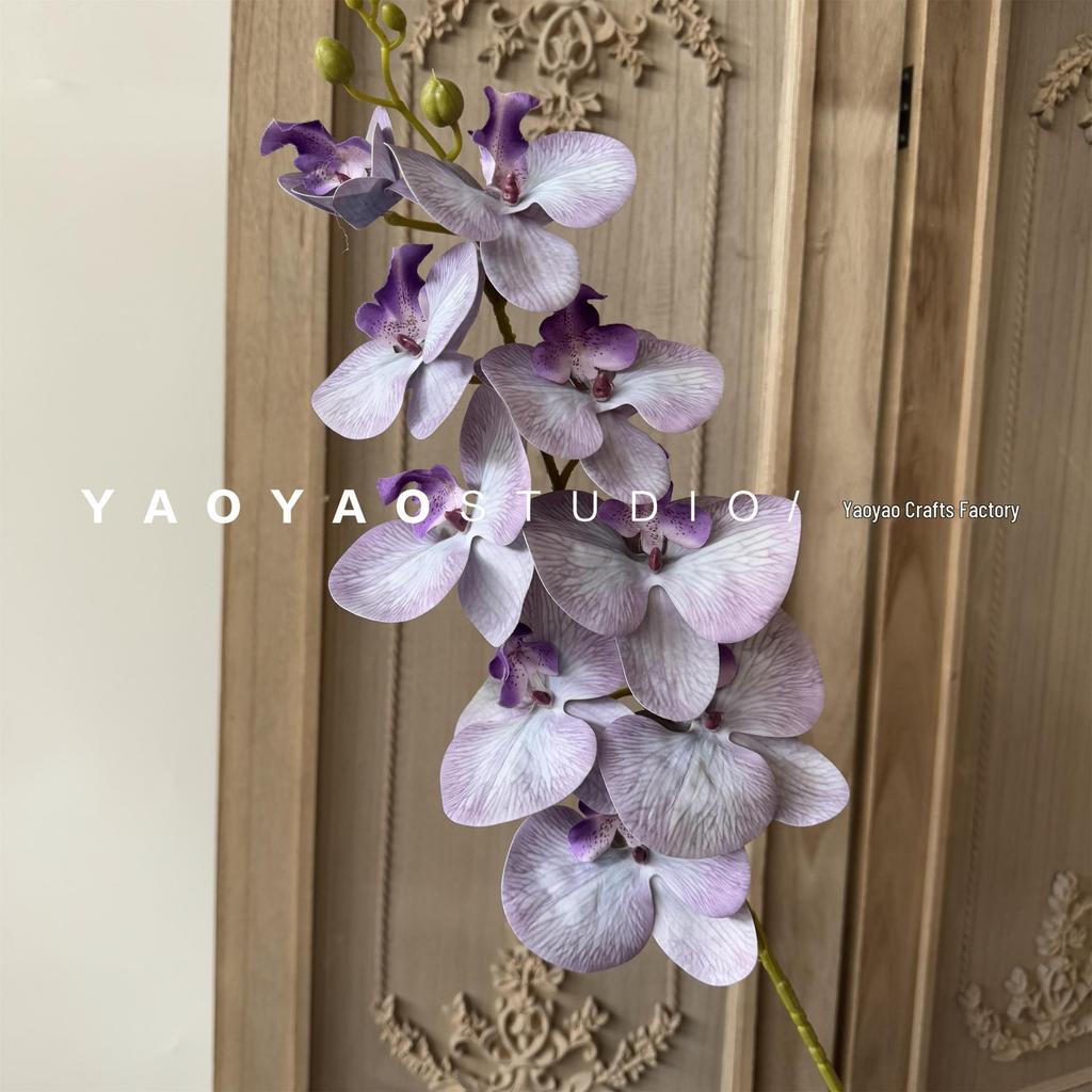 3D Printed Phalaenopsis Orchid, 9-Head Nordic Wedding & Dining Decoration, Floral Art Film Prop