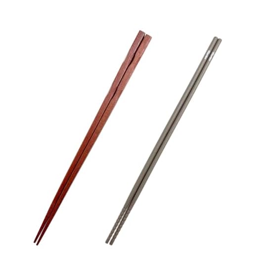 Versatile Cooking Chopsticks, 2-Piece Set (Wood & Silicone / Dishwasher Safe / Heat Resistant) Cooki