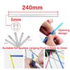 72Pcs Bicycle Off-road Motorcycle Steel Wheel Hub Universal Color Spoke Sleeve Mountain Bike Casing Spoke Retrofit Decoration