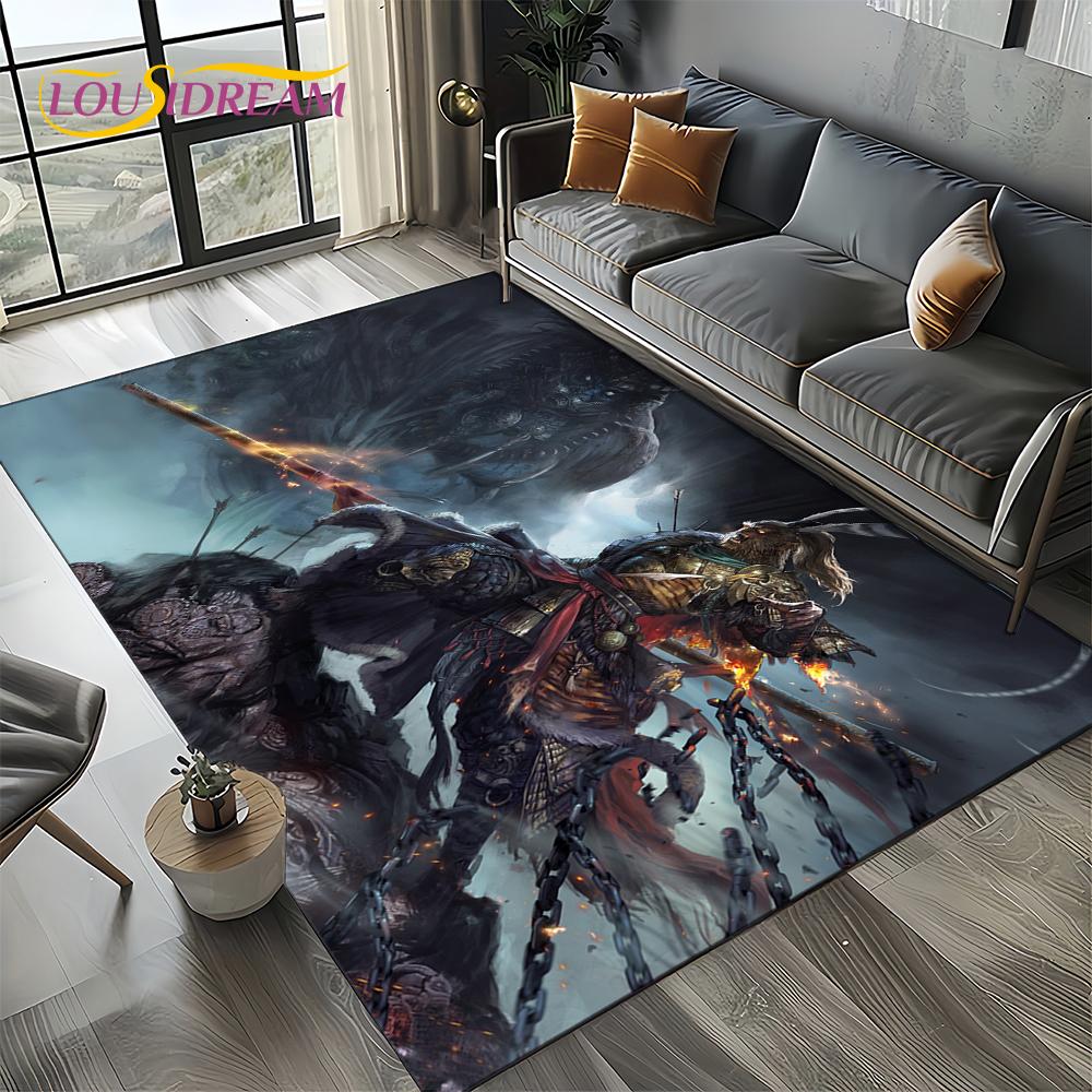 3D Black Myth Wukong Apekungen Tecknad Spelmatta för Sovrum Vardagsrum Hem Soffa Dekoration, Barninredning Golvmatta