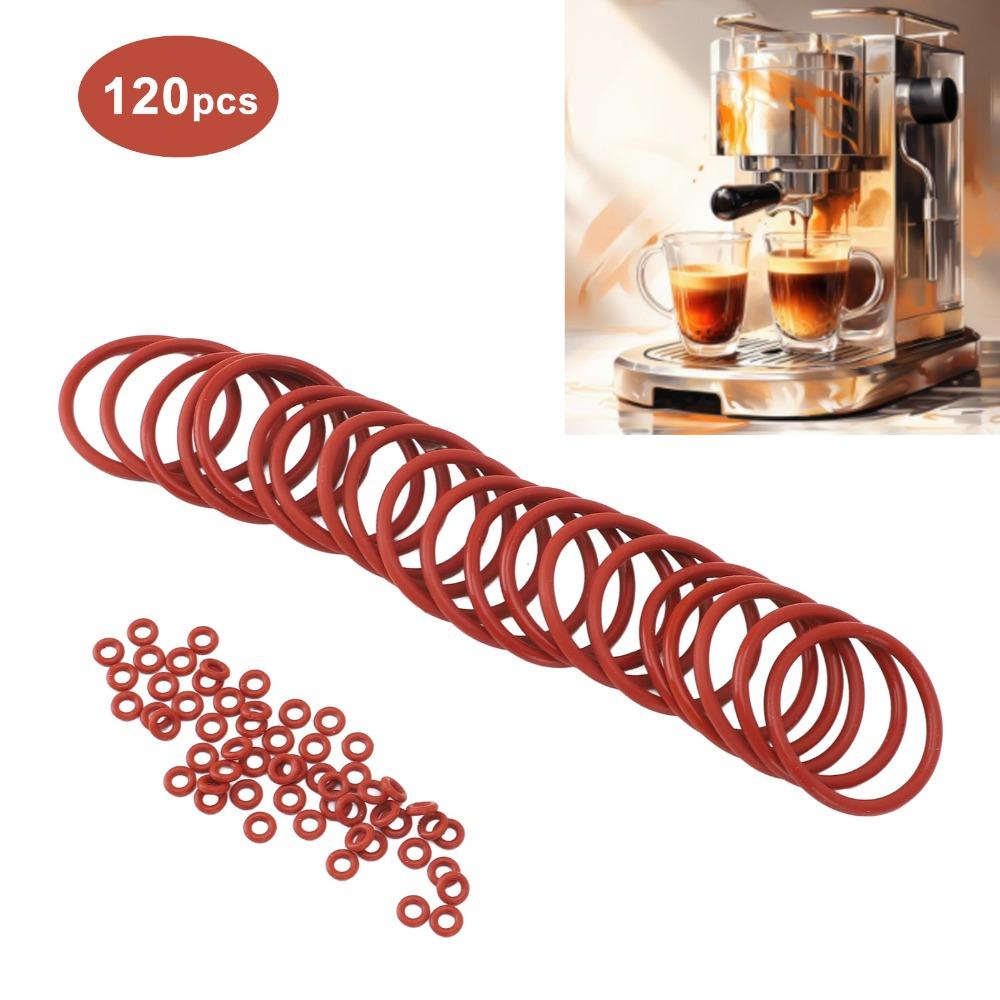 120PCS Set Silicone Coffee Machine O Ring Brew Group O Ring Coffee Machine