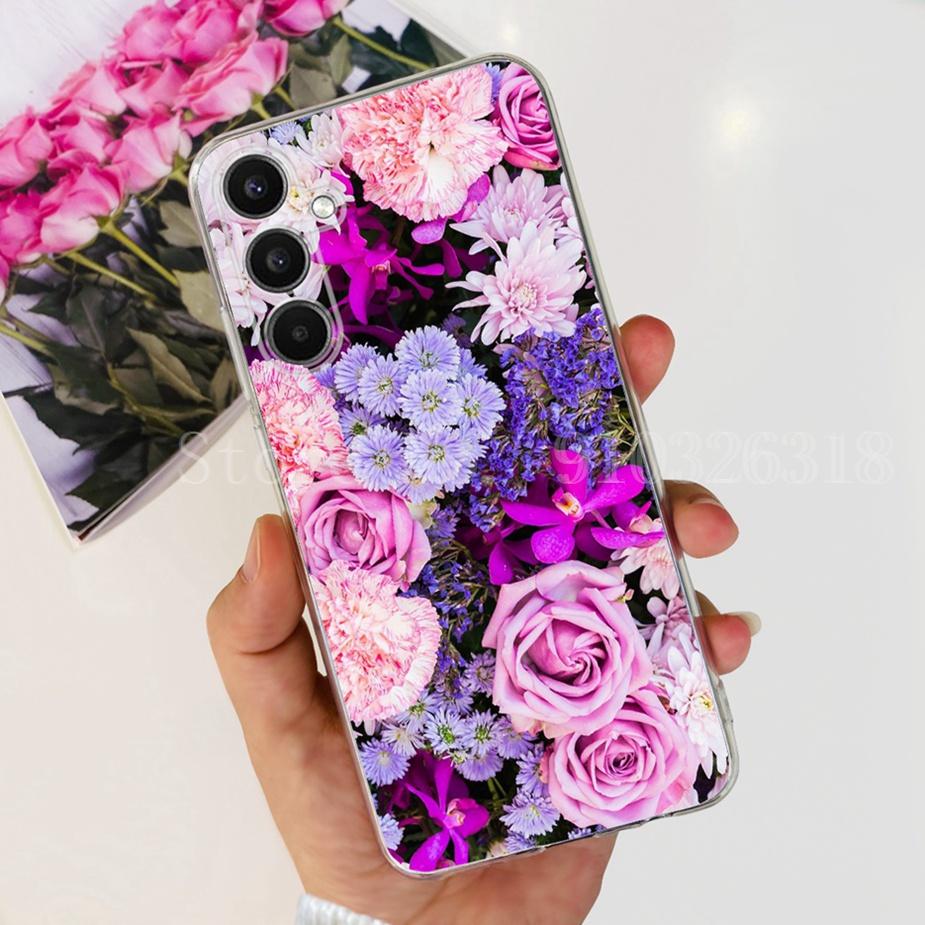 For Samsung Galaxy A14 A24 A34 A54 Case New Fashion Painted Cover Soft Silicone TPU Phone Case For Samsung A54 A 14 24 34 Fundas