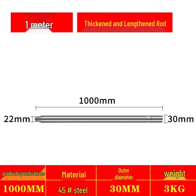 Heavy-Duty Diamond Drill Bit Extension Rod for Pipe Laying and Wall Hole Opening