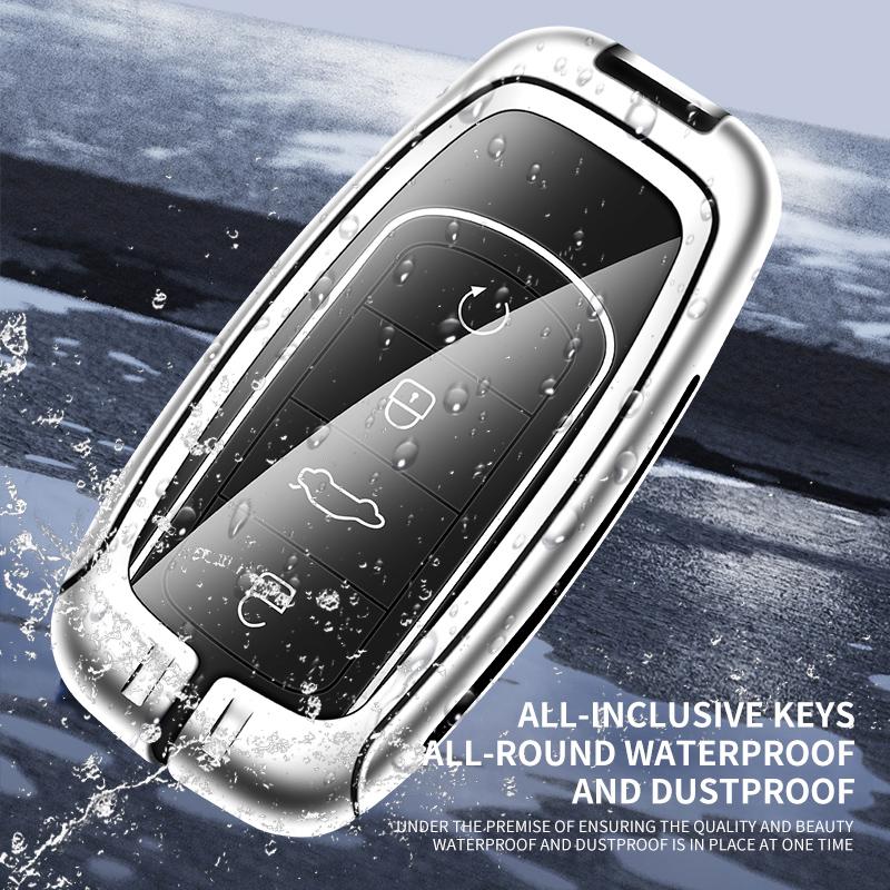 Alloy Auto Key Fob Case Cover Fit For Chery Auto Tiggo 7 4 8 Pro Omoda 5 9 C5 C9 E5 Jaecoo J7 J6 J8 Ebro S800 S700 Phev Auto Auto Accessories