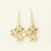 European and American Multi-Layer Hollow Metal Geometric Tassel Earrings