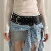 Gothic Rivet Waist Belt Punk Style Dress Jeans Belt Fashion Wide Women's Belt  Streetwear