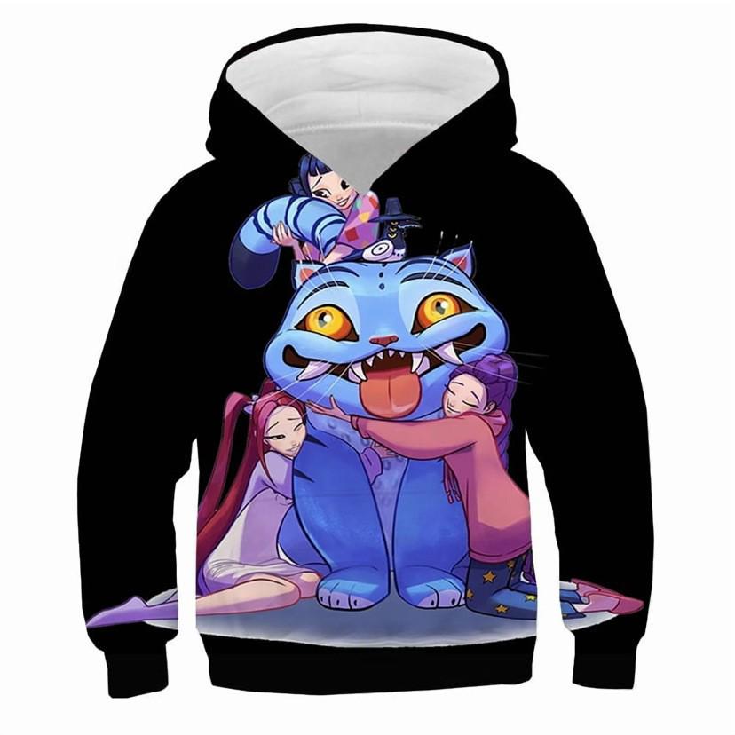 

Осінь 2025 K-POP Демон Мисливець Дівчачий Гурт Косплей Блискавка Худі для Дітей та Підлітків Kids 120