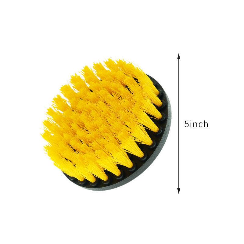 5-Piece Electric Drill Brush Set for Cleaning: Brush Heads, Bristle Brush, Car Wheel Brush
