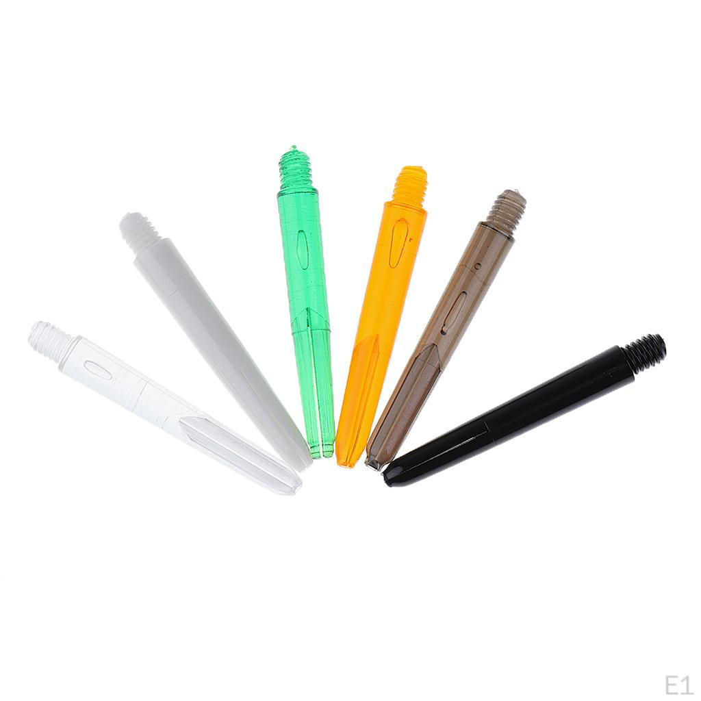 30 Pcs 35mm Plastic Thread Re-grooved Rods - 6 Colors