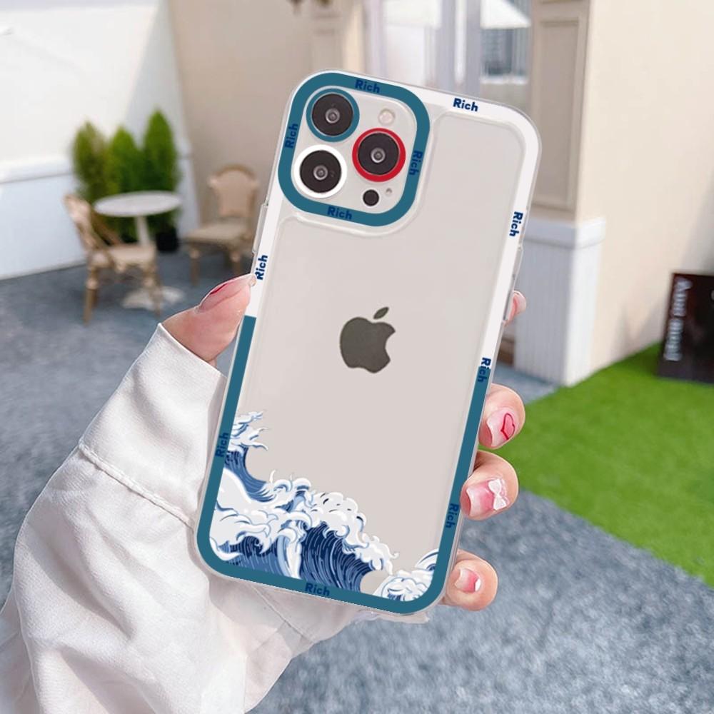 Japanese Illustration Waves Phone Case For Samsung A 10 20 30 70 13 21 32 72 22 51 52 53 71 73 32 4g 32 5g Fundas