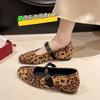 Suede Thick Heel Inner Height Increase Mary Jane Shoes Women's Spring and Autumn New Temperament Versatile Word with Rhinestone Single Shoes