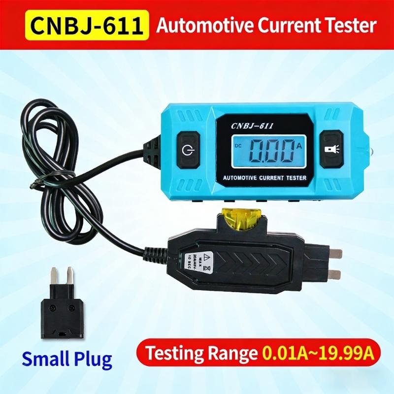 2/3pcs 12V/24V Car Current Tester Detector with Backlit & Flashlight 0.01-19.99A Automotive Fuses Circuit Analyzers Tool