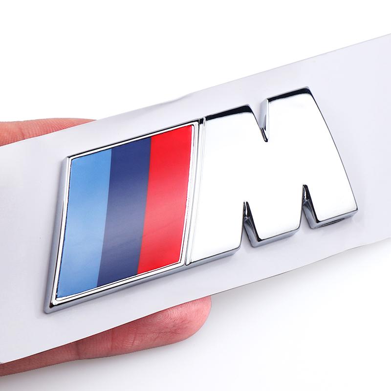Emblème M M Badge ABS 3D Badge d'aile de voiture Autocollants de coffre Pour BMW E46 E90 E60 F10 F30 E39 F20 E36 G30 G20 E92 E70 M Accessoires Auto