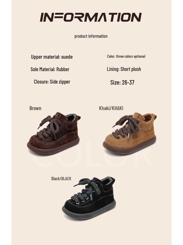 Children's Birkenstock Autumn/Winter Genuine Leather Loafers - Soft Sole Casual Shoes for Girls & Boys