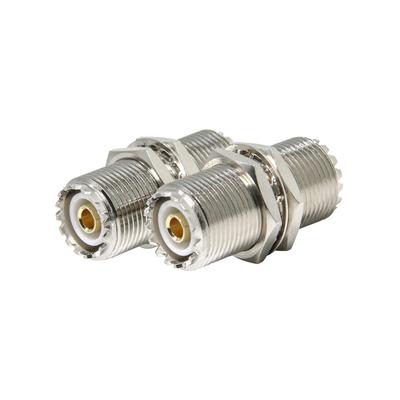 MJ MJ Relay Connectors, 2-Piece Set, M-Type, Female To Female, for Wuernine Coaxial Cable, Radio Antennas, Etc., with Nuts