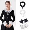 Lace Ruffled Lace Fake Collar Black Blouse Shoulders Fake Collar Universal Ruffled Sleeve  Ladies