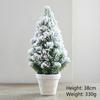 Christmas Snow Artificial White PE Tree Decoration Decor Home Party New Year Scene Shooting Ice Sculpture Museum Decoration Tree