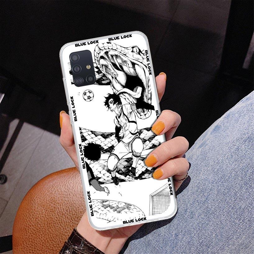 Anime Blue Lock Phone Case For Samsung Galaxy A52 A32 A22 A12 A51 A31 A50S A30S A20S A10S Note 20 Ultra 10 Plus S10 A72 A71 Gala