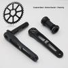 EVOSID Lightweight CNC Road Bike Crankset: 3-Bolt, 40-50T for Gravel & Folding Bikes