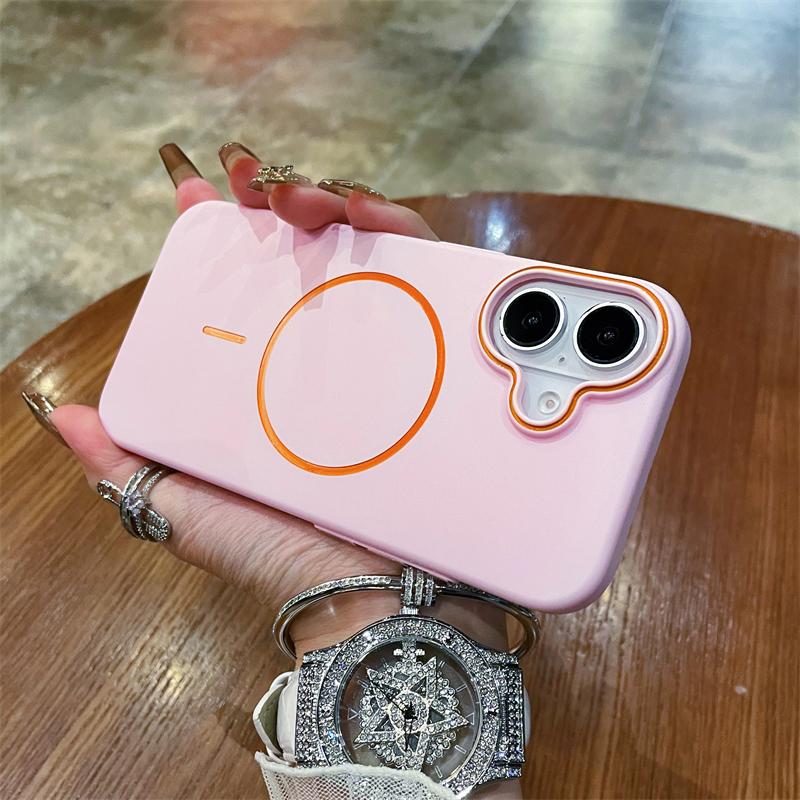 Ultra Thin PC Matte Shockproof Magnetic Case For iPhone 12 13 14 15 16 Pro Max Plus For Magsafe Wireless Charge Hard Cover Funda