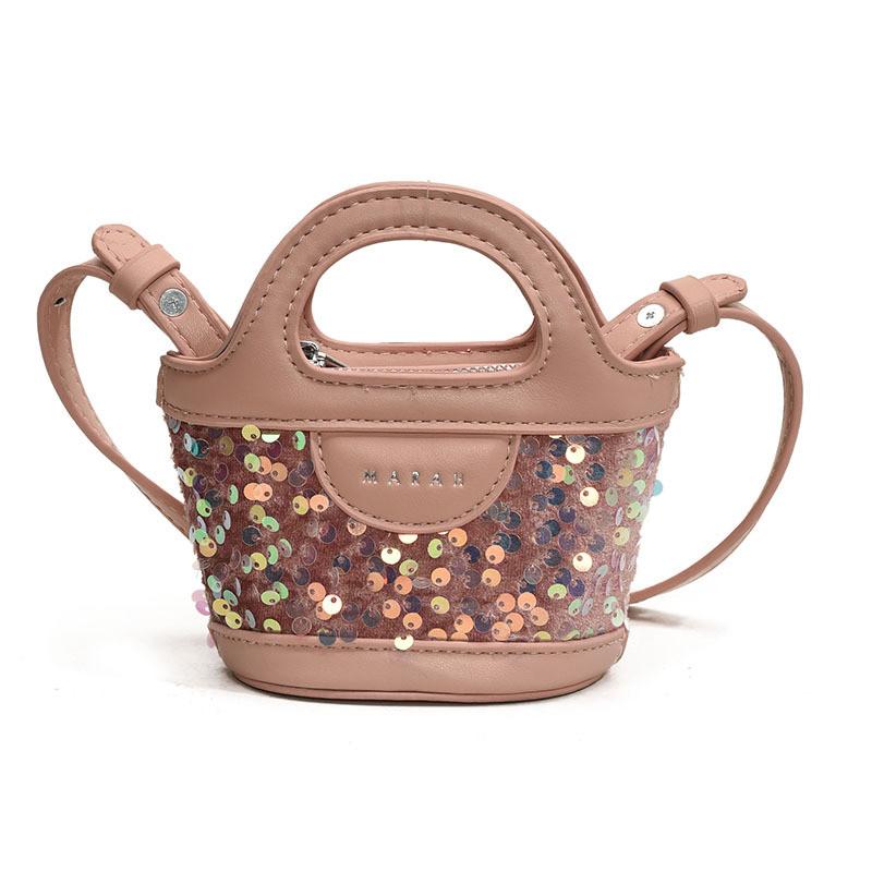 Trendy And Stylish Children's Sling Bag With Shimmering Sequins Available In Various Colors For All Occasions