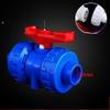 1pc PVC Union Ball Valve 20 25 32 40 50mm Water Pipe Ball Valve Garden Irrigation Aquarium Fish Tank PVC Pipe Tube Valve