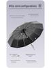348 Windproof Storm Umbrella: Extra Large, Extra Thick, Reinforced, Automatic Folding, Black Glue Sun Protection, UV-Resistant for Men and Women.