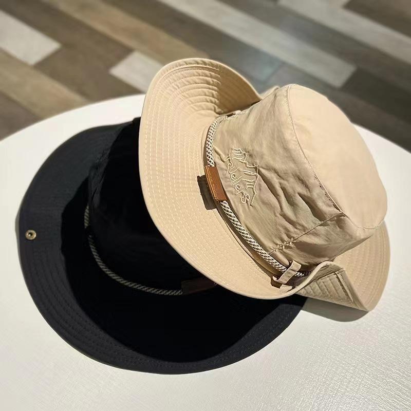 Summer Outdoor Breathable Bucket Hat Men and Women Camping Mountaineering Sun Protection Hat Fishing Shade Western Cowboy Hat 2