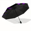 1pc Hypnotic Spiral Automatic Folding Umbrella, Portable & Foldable Design with 8 Ribs, Casual Outdoor Accessory Halloween and Christmas gif