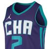 Jordan NBA Retro Basketball Trikot Hornets Edition LaMelo Ball Nr.. 2 Herren Tops Lila CV9471-572