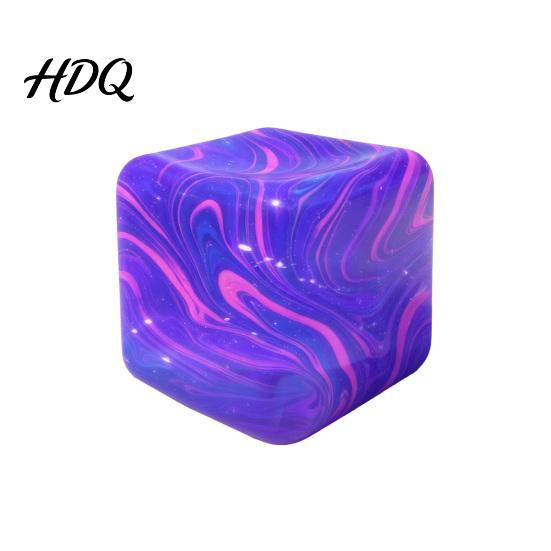 Hand Stress Ball Flow Texture Cube Anxiety Relief Squeeze Sensory Toy Slow Rebound Decompression Home Office Relaxation Tool