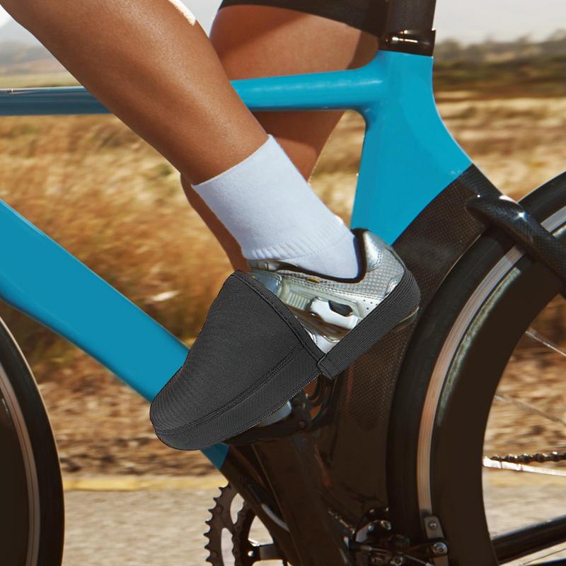 Outdoor Windproof Warmer Cycling Shoe Covers Hollow Bottom Heel Ribbon Prevent Falling Off Winter Cycling Gear Accessories