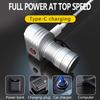 D2 Mini 6LED Flashlights Rechargeable Aluminum Alloy Flashlight 4 Modes Searchlight Magnetic Work Light Outdoor Fishing Torch