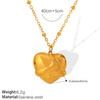 Love Photo Frame Necklace Lettering Mom Heart Pendant Light Luxury Fashion Versatile Necklace Women