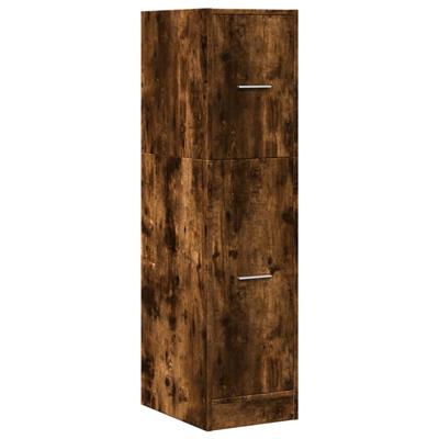Apothecary Cabinet Smoked Oak 30 X 41 X 118 Cm Particleboard