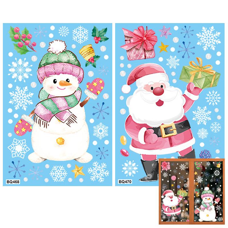 

Веселая рождественская подарочная коробка с печеньем, подвесная подвеска для рождественской елки, наклейки на двери и окна, декоративные принадлежности для новогодней вечеринки