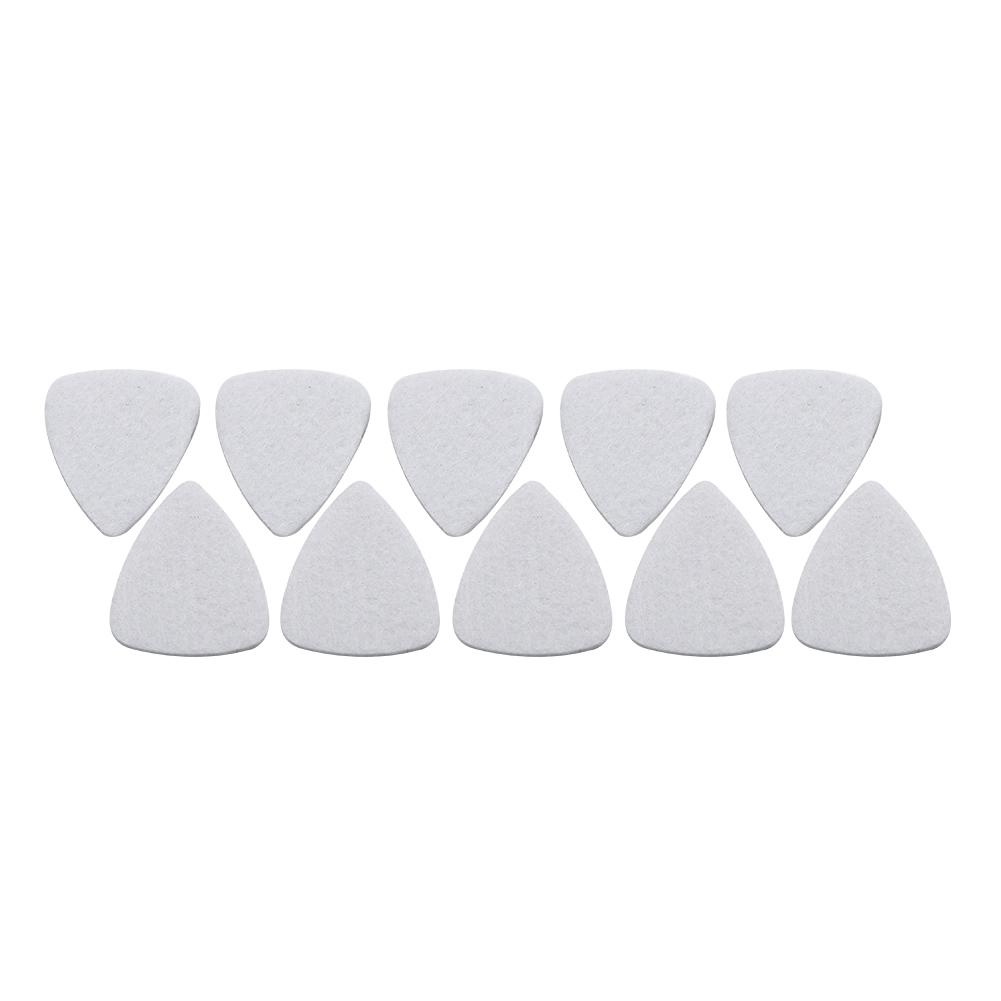 10Pcs High Quality Wool Felt Picks Plectrums 3mm for Guitar Ukulele(Black)