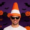 Traffic Cone Hat Novelty Costume Accessory for Role Play Stage Performance Party